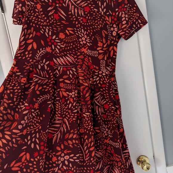 LuLaRoe Amelia Dress Size 2xl Fall Foliage - Picture 6 of 10